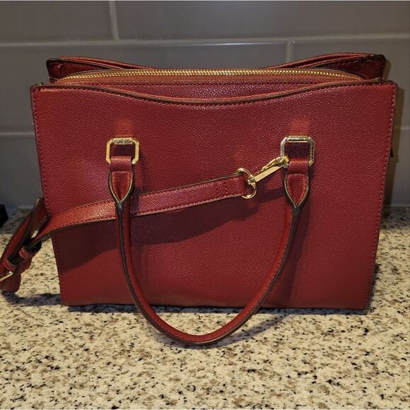 Nine West Shayden Satchel Claret - Picture 12 of 12
